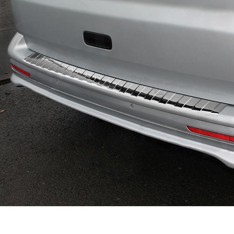 Brushed Steel Rear Bumper Protector VW T5/T6