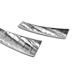 Brushed Steel Rear Bumper Protector Opel Corsa F