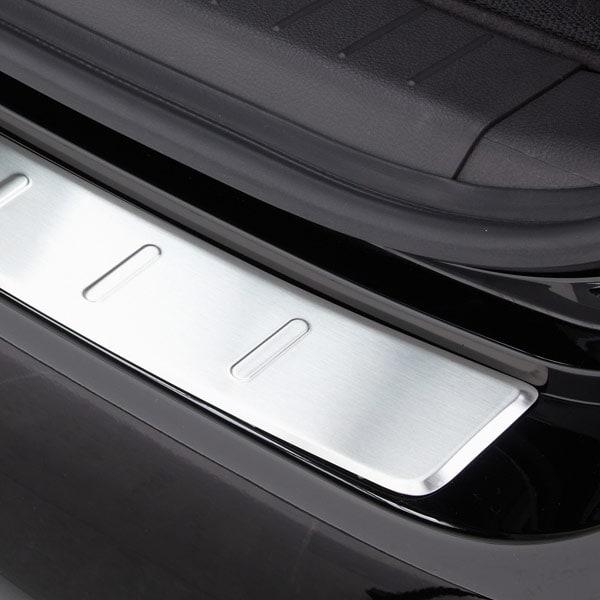 Brushed Steel Rear Bumper Protector Hyundai Santa Fe