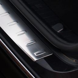 Brushed Steel Rear Bumper Protector Mercedes W211 E-Class Limo