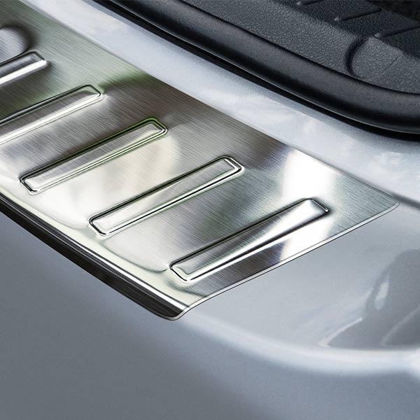 Brushed Steel Rear Bumper Protector Toyota Corolla X Sedan