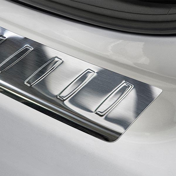 Brushed Steel Rear Bumper Protector Toyota Yaris