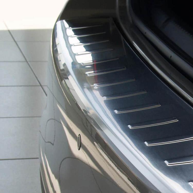 Brushed Steel Rear Bumper Protector Skoda Rapid