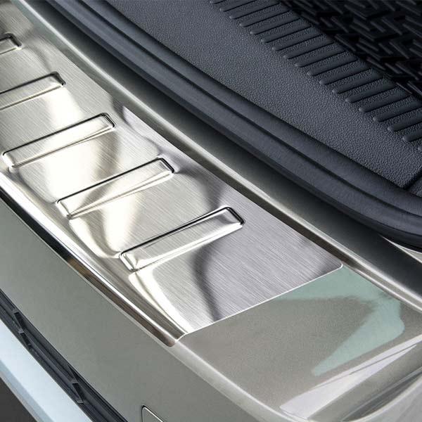 Brushed Steel Rear Bumper Protector Skoda Octavia Scout