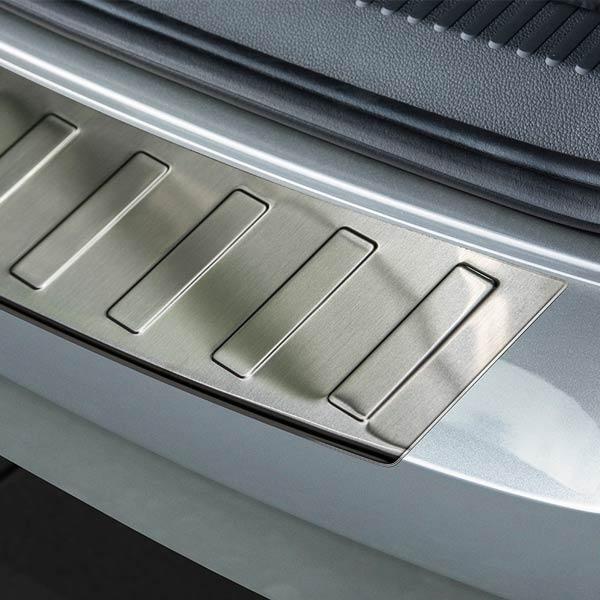 Brushed Steel Rear Bumper Protector Skoda Fabia Station Wagon
