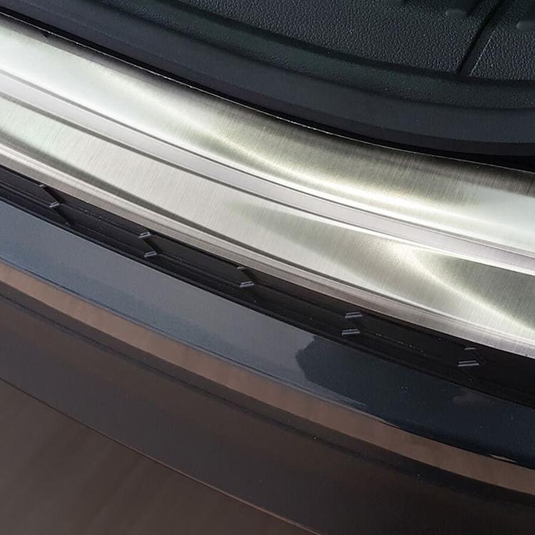 Brushed Steel Rear Bumper Protector Skoda Kodiaq