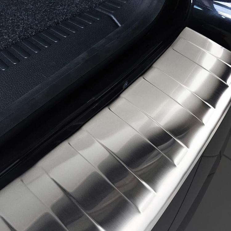Brushed Steel Rear Bumper Protector Skoda Octavia Station Wagon
