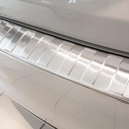 Brushed Steel Rear Bumper Protector Fiat 500 Hatchback 3D
