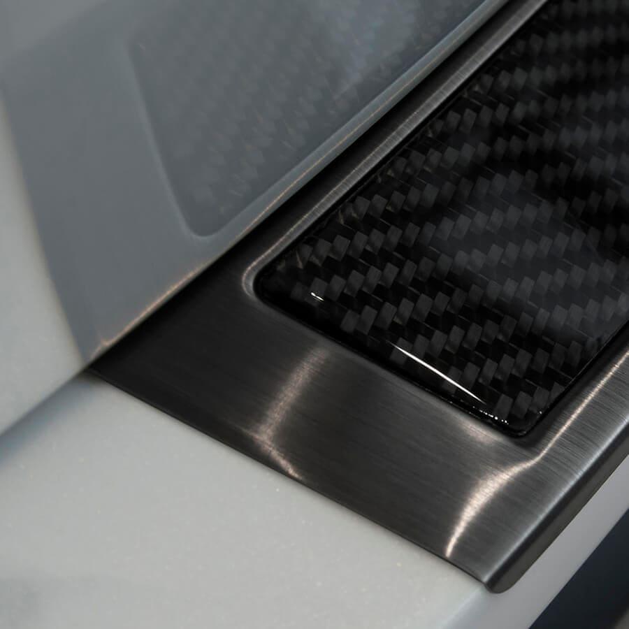 Black Brushed Steel And Carbon Fiber Rear Bumper Protector Mazda CX-5