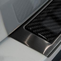 Black Brushed Steel And Carbon Fiber Rear Bumper Protector Mazda CX-5