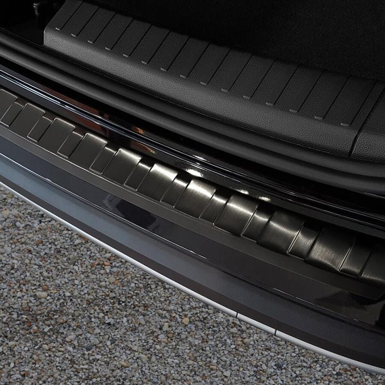 Black Brushed Steel Rear Bumper Protector Seat Ateca 5D