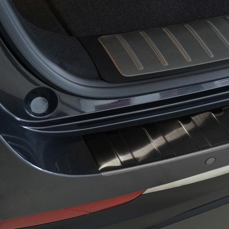 Black Brushed Steel Rear Bumper Protector Kia Optima Station Wagon
