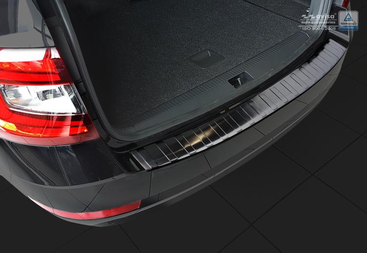 Lastskydd Svart borstat stål Skoda Octavia Kombi