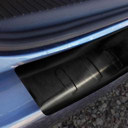 Black Brushed Steel Rear Bumper Protector VW Touran