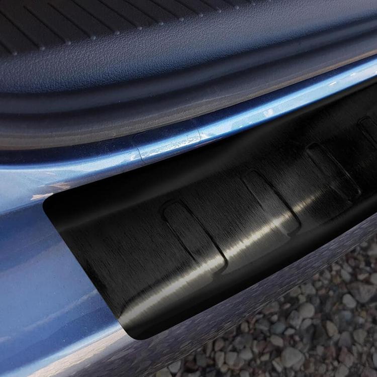 Black Brushed Steel Rear Bumper Protector VW Touran