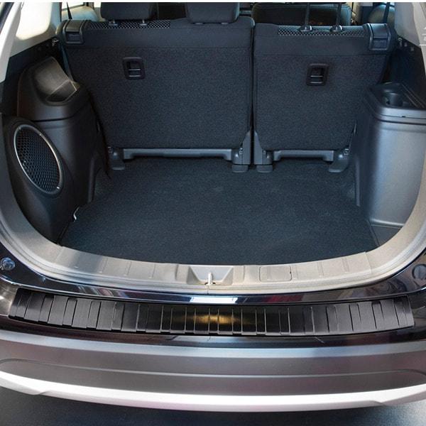 Lastskydd Svart borstat stål Mitsubishi Outlander