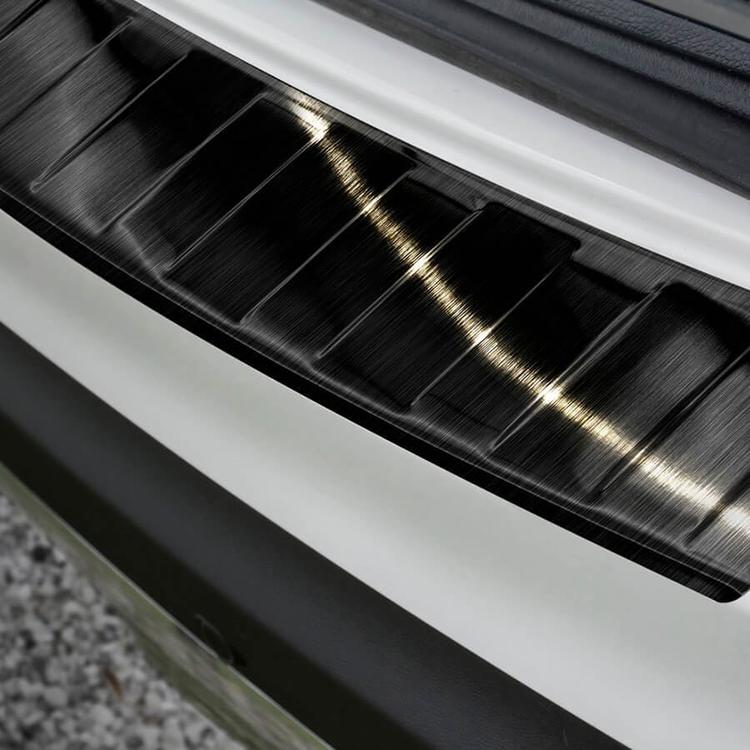 Black Brushed Steel Rear Bumper Protector Mercedes GLC 5D