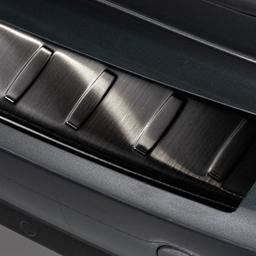 Black Brushed Steel Rear Bumper Protector Citroen C4 Picasso