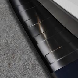 Black Brushed Steel Rear Bumper Protector VW Crafter