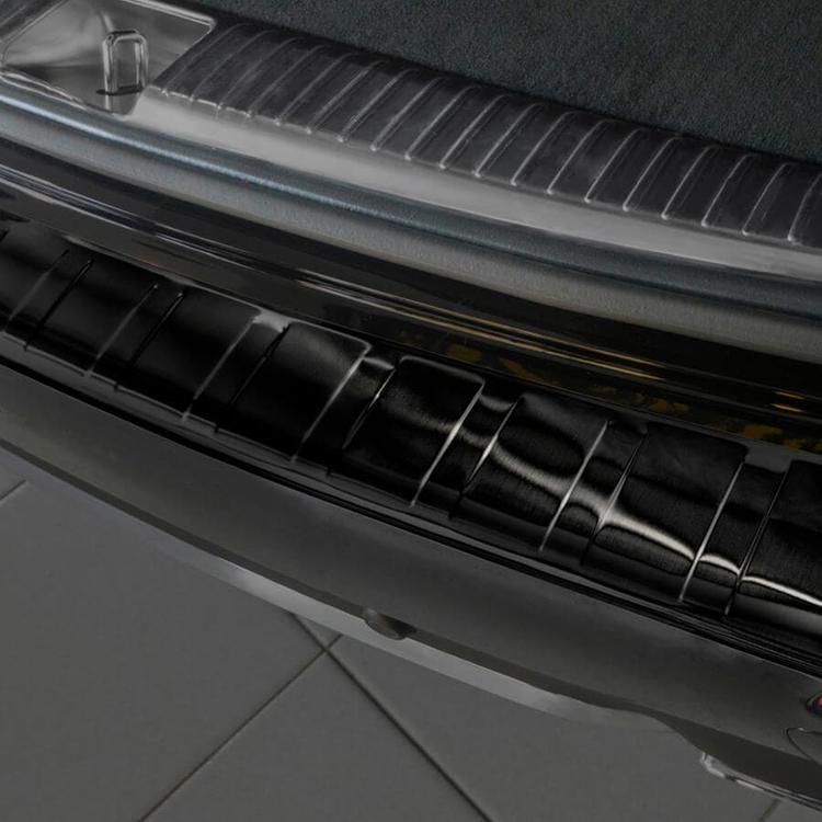 Black Brushed Steel Rear Bumper Protector Mercedes W213 Station Wagon