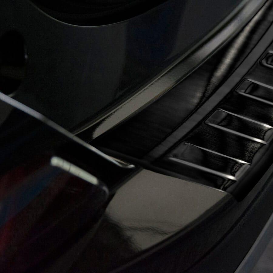 Black Brushed Steel Rear Bumper Protector Toyota RAV4