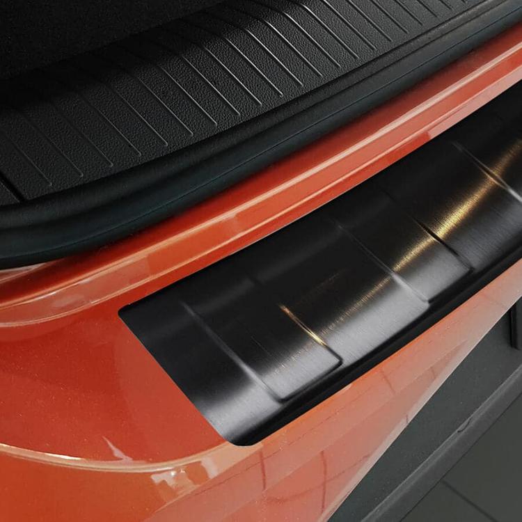 Læssekantbeskytter sort børstet stål til VW T-Roc