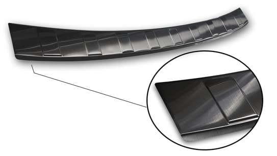 Black Brushed Steel Rear Bumper Protector Mitsubishi Space Star 5D