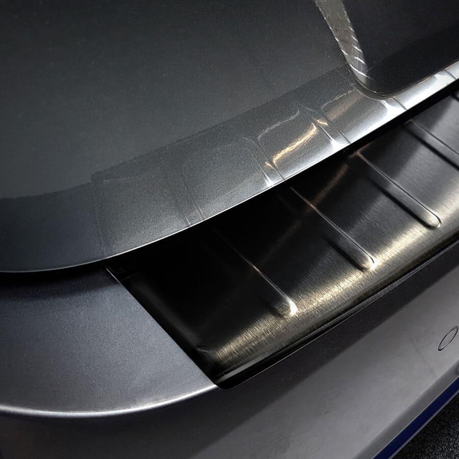 Lastskydd svart borstat stål till Nissan Leaf