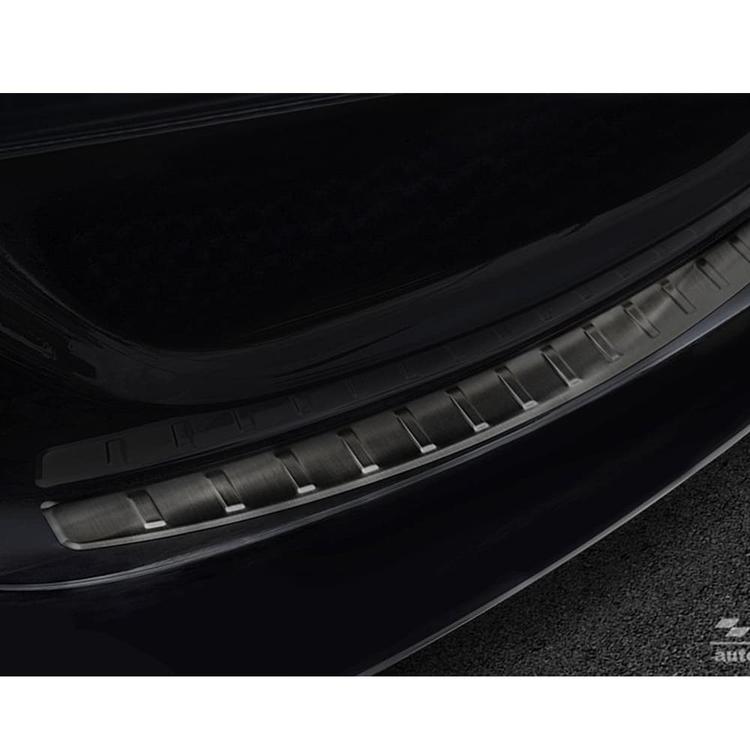 Black Brushed Steel Rear Bumper Protector Mercedes W205 C-Class