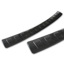 Black Brushed Steel Rear Bumper Protector Opel Corsa F Hatchback