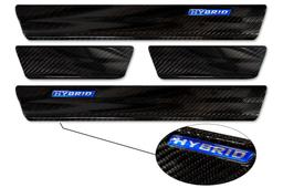 Door sills blue "Hybrid" emblem Toyota RAV4 V generation Hybrid