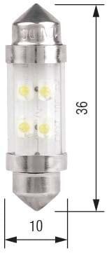 SV8.5 Spollampa 10x36 12V