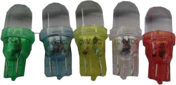 T10 24V 5W LED Gul