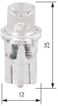 T10 24V 5W LED Gul