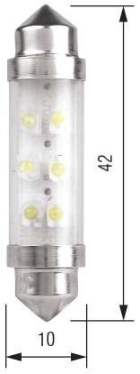 SV8.5 24V Spollampa 10x42