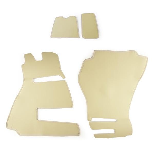 Motorklädsel Läderlook Beige
