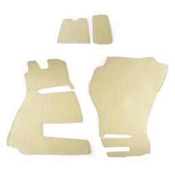 Motorklädsel Läderlook Beige