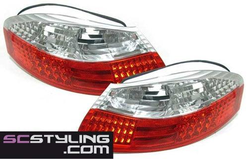 Takalamput  Led  punainen /kirkas  Porsche Boxster