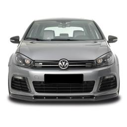 Blank sort cupspoiler foran VW Golf 6 R