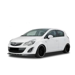 Kiiltävän musta etupuskurin lippa (cupSpoileri ) eteen  Opel Corsa D