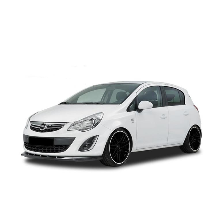 Kiiltävän musta etupuskurin lippa (cupSpoileri ) eteen  Opel Corsa D
