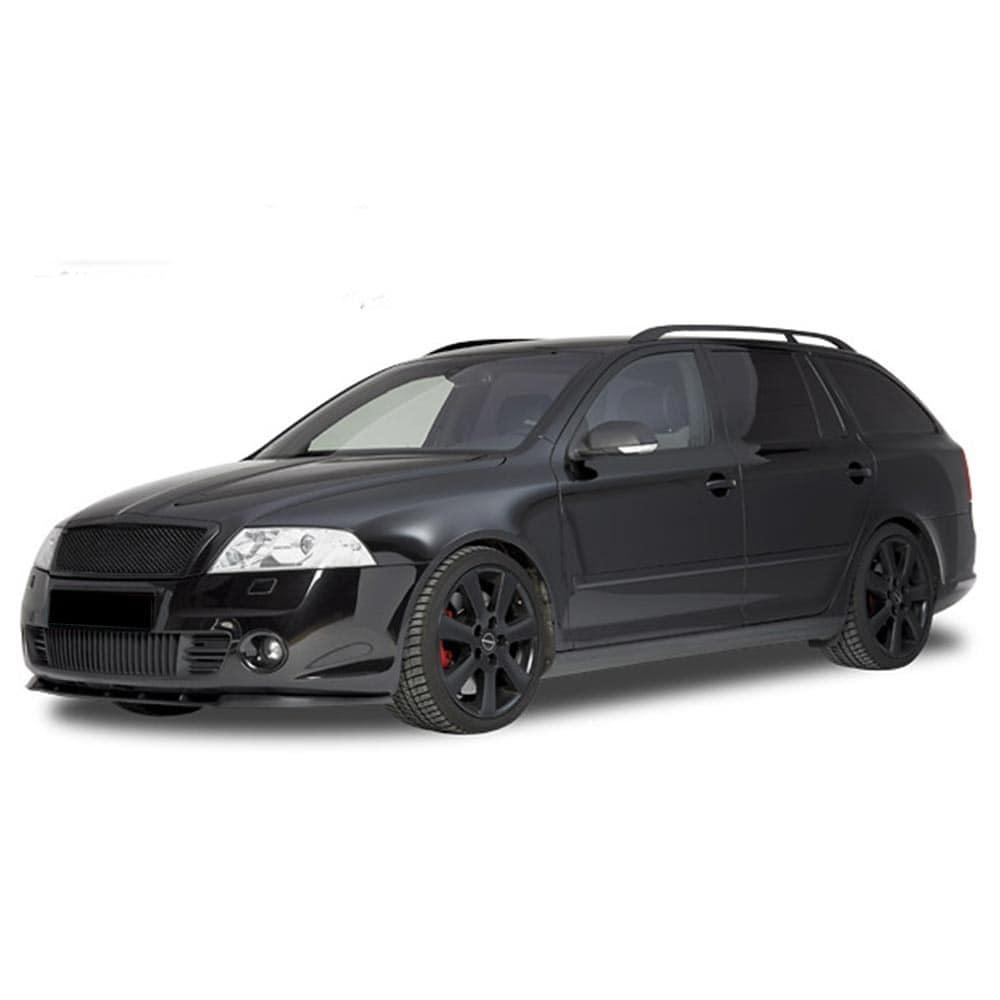 skinnende sort Cupspoiler foran Skoda Octavia