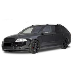 skinnende sort Cupspoiler foran Skoda Octavia