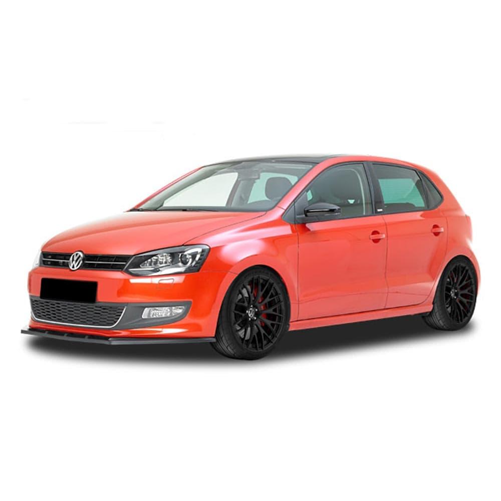 Blanksvart Cupspoiler Fram VW Polo 6R