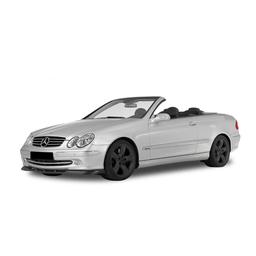 Glossy black Cupspoiler Front Mercedes W209 CLK