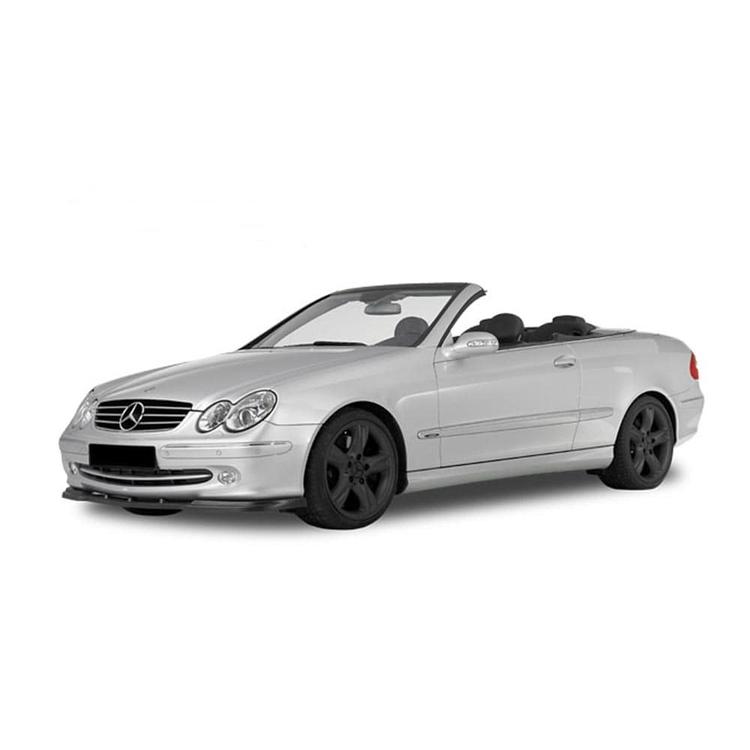 Blank sort Cupspoiler foran Mercedes W209 CLK