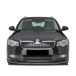 Blank sort Cupspoiler frem Skoda Superb