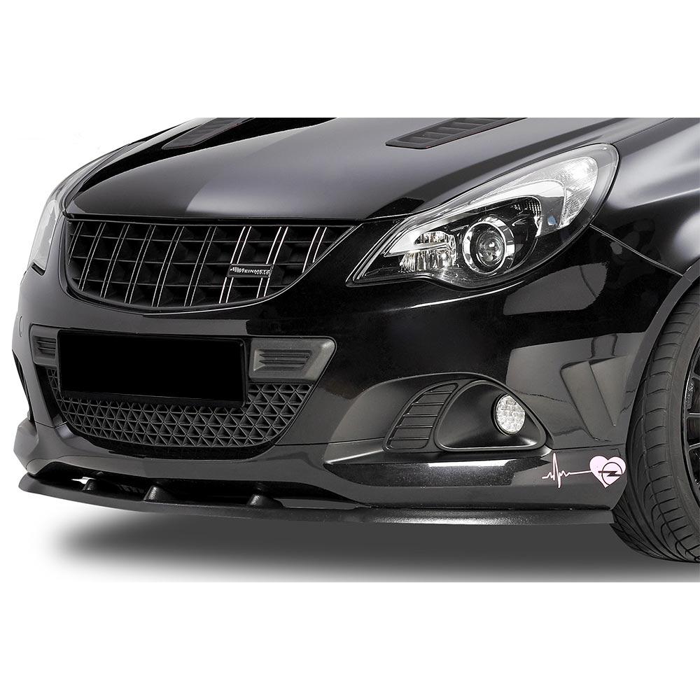 Glossy black Cupspoiler Front Opel Corsa D