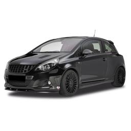 Glossy black Cupspoiler Front Opel Corsa D