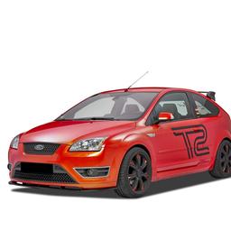 Blanksvart Cupspoiler Fram Ford Focus ST